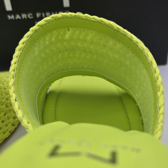 NIB Marc Fisher LTD Dako Square Toe Heeled Slip-on Dress Sandals—Light Green—9.5 - Picture 9 of 16